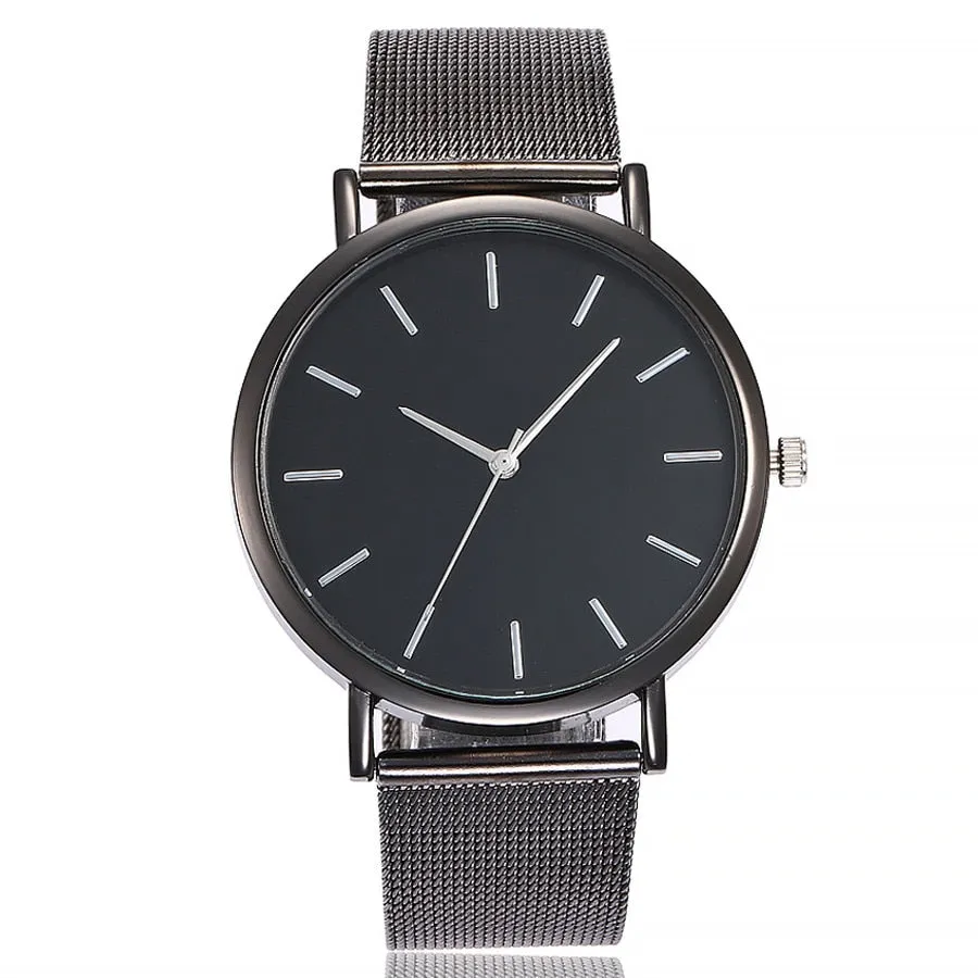 Jessica Mason Gold Sliver Luxury Mesh Stainless Steel Watches