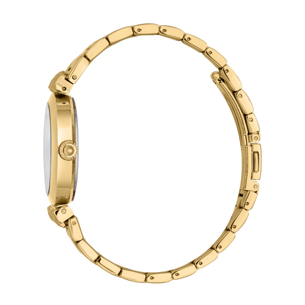 Just Cavalli Women's Watch with Gold Case and White MOP Dial