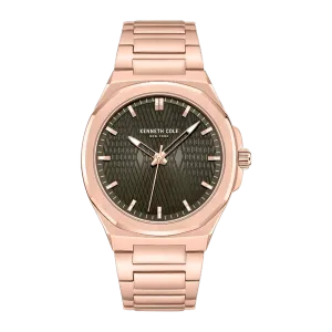 Kenneth Cole New York 41mm Classic Rose Gold Men's Watch KCWGG0047004