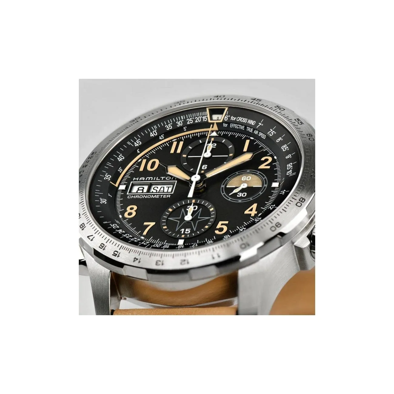 KHAKI AVIATION X-WIND DAY DATE AUTO CHRONO