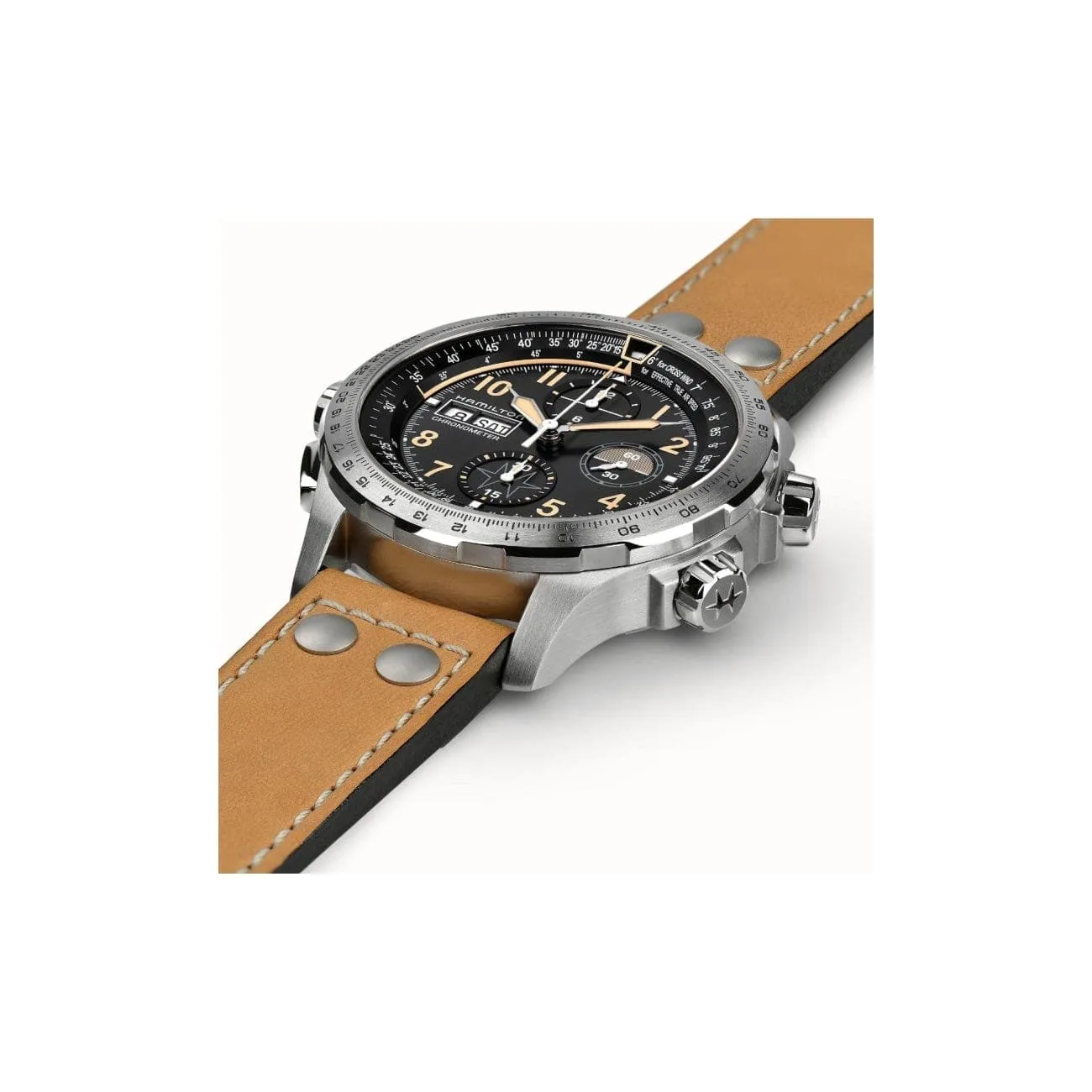 KHAKI AVIATION X-WIND DAY DATE AUTO CHRONO