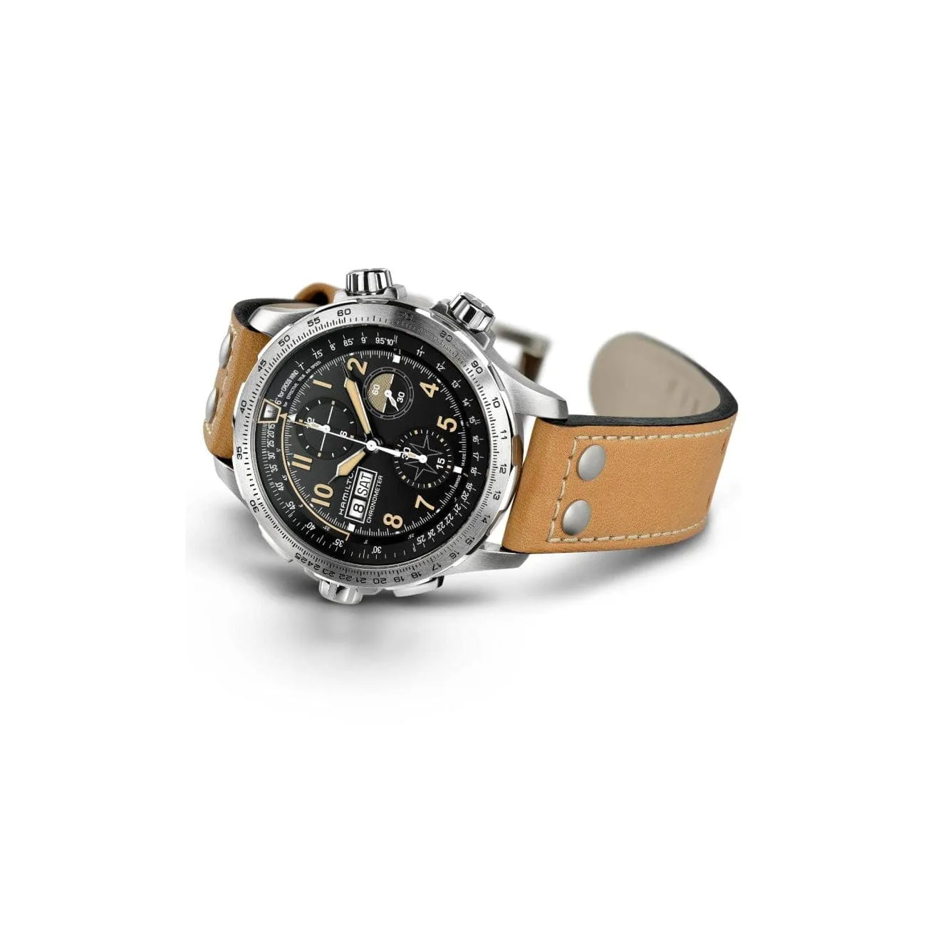 KHAKI AVIATION X-WIND DAY DATE AUTO CHRONO