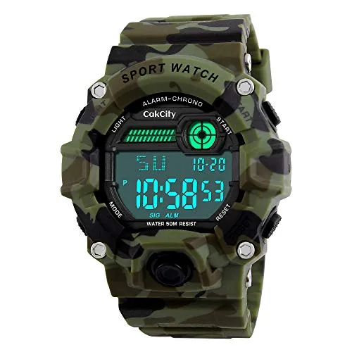 Kids Sport Waterproof Digital Military Watch