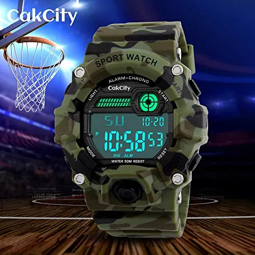 Kids Sport Waterproof Digital Military Watch