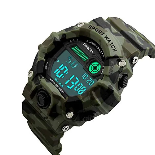 Kids Sport Waterproof Digital Military Watch