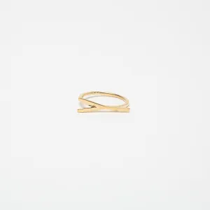 KWIT | 14K GOLD LETTER Y RING