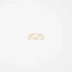 KWIT | 14K GOLD MW ZIG ZAG RING