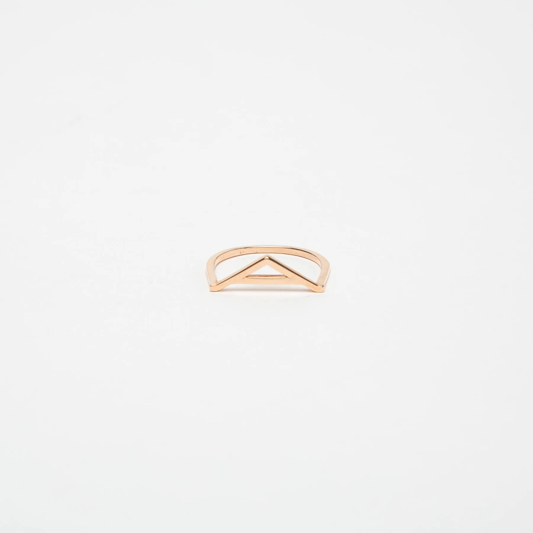 KWIT | 14K ROSE GOLD LETTER A RING
