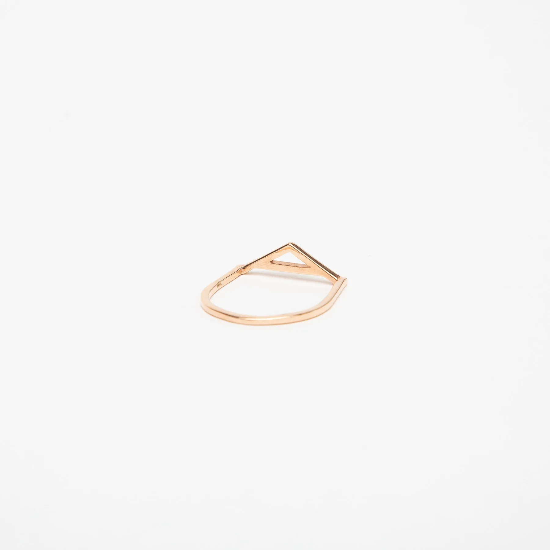 KWIT | 14K ROSE GOLD LETTER A RING