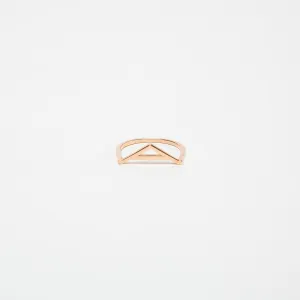 KWIT | 14K ROSE GOLD LETTER A RING
