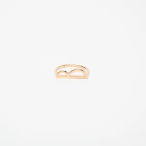 KWIT | 14K ROSE GOLD LETTER B RING