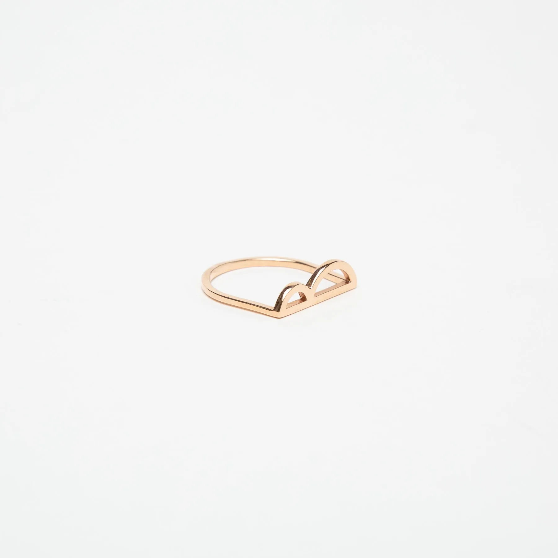 KWIT | 14K ROSE GOLD LETTER B RING