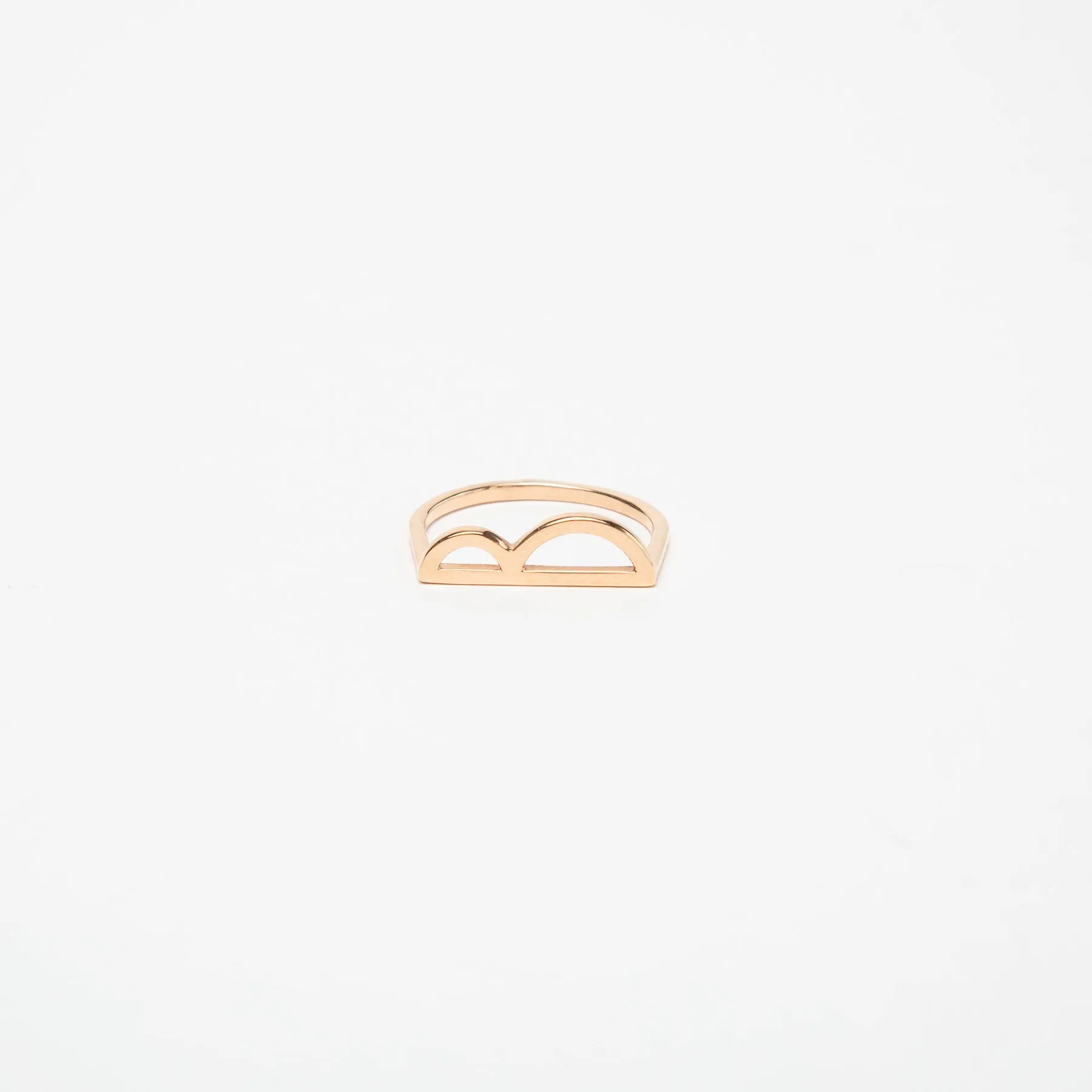 KWIT | 14K ROSE GOLD LETTER B RING
