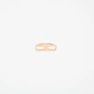 KWIT | 14K ROSE GOLD LETTER H RING