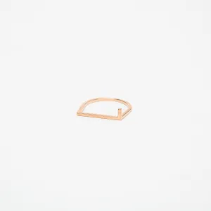 KWIT | 14K ROSE GOLD LETTER L RING