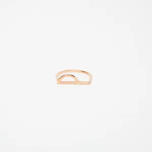 KWIT | 14K ROSE GOLD LETTER P RING