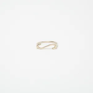 KWIT | 14K WHITE GOLD LETTER S RING