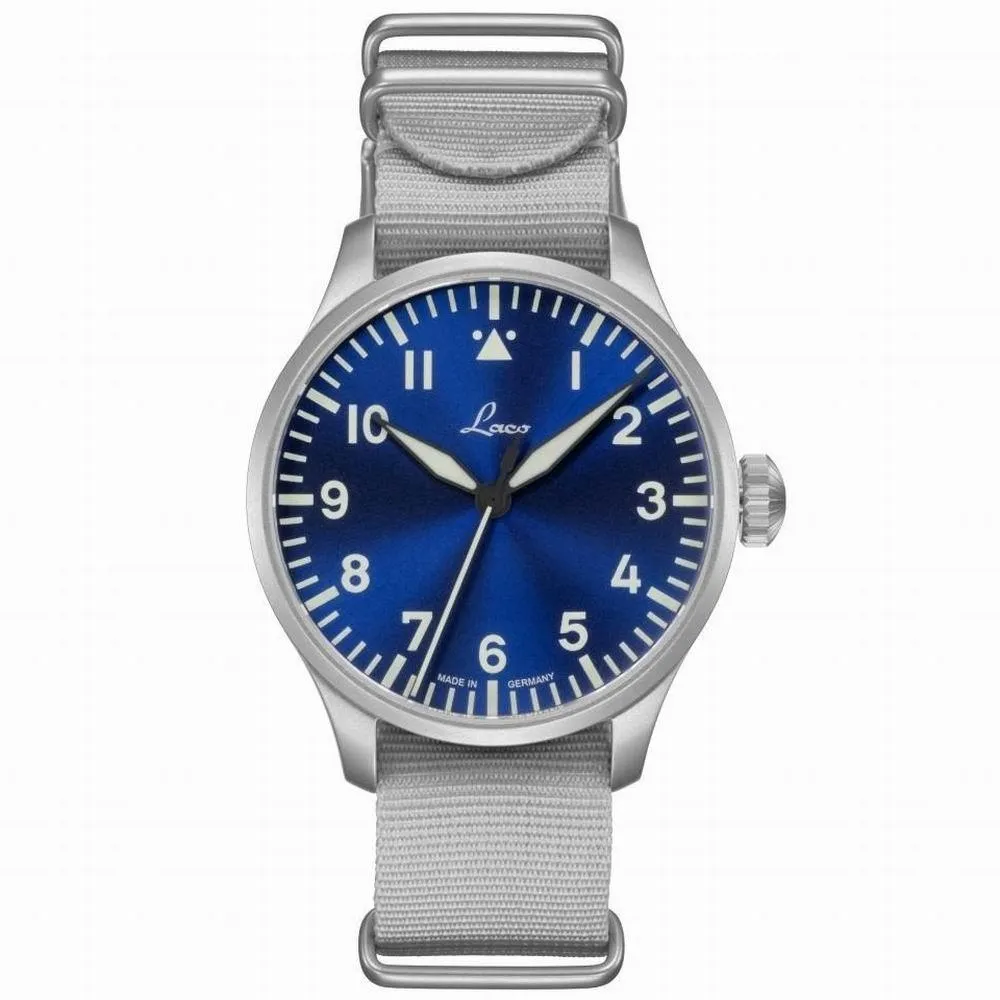 Laco 1925 Pilot Watches Basic Augsburg Blaue Stunde 42 42 42 Blue Automatic Steel 862100