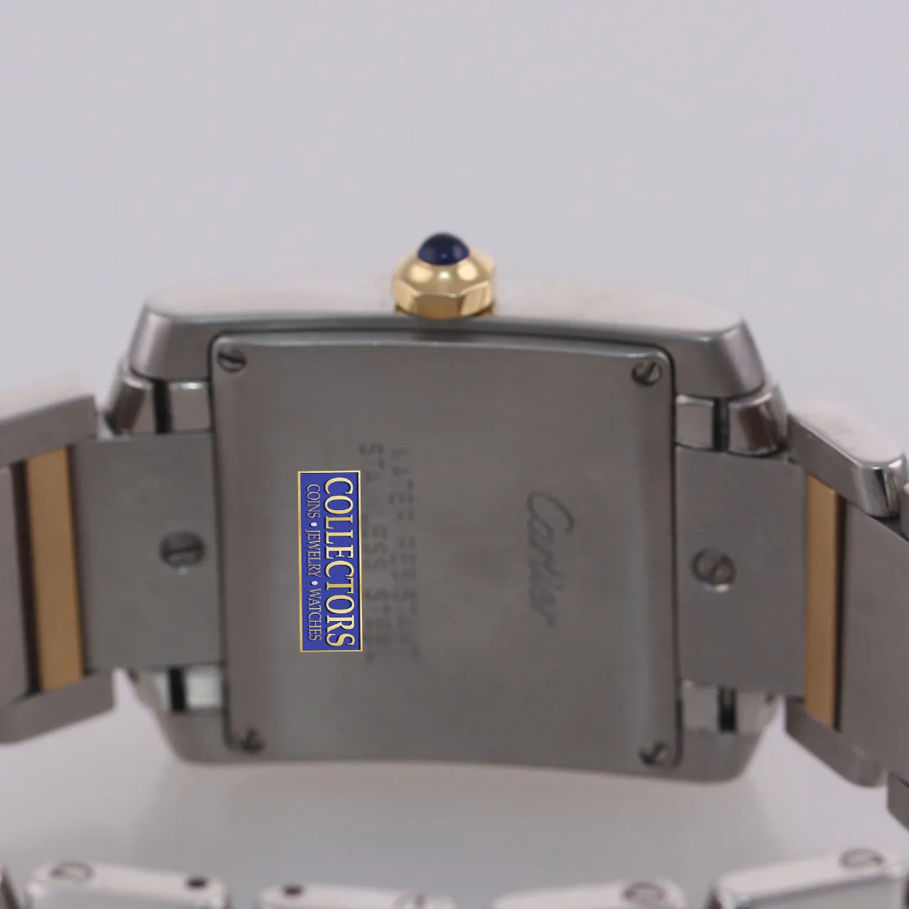 Ladies Cartier Tank Francaise 2465 Steel 18k Gold Two Tone Roman Quartz Watch
