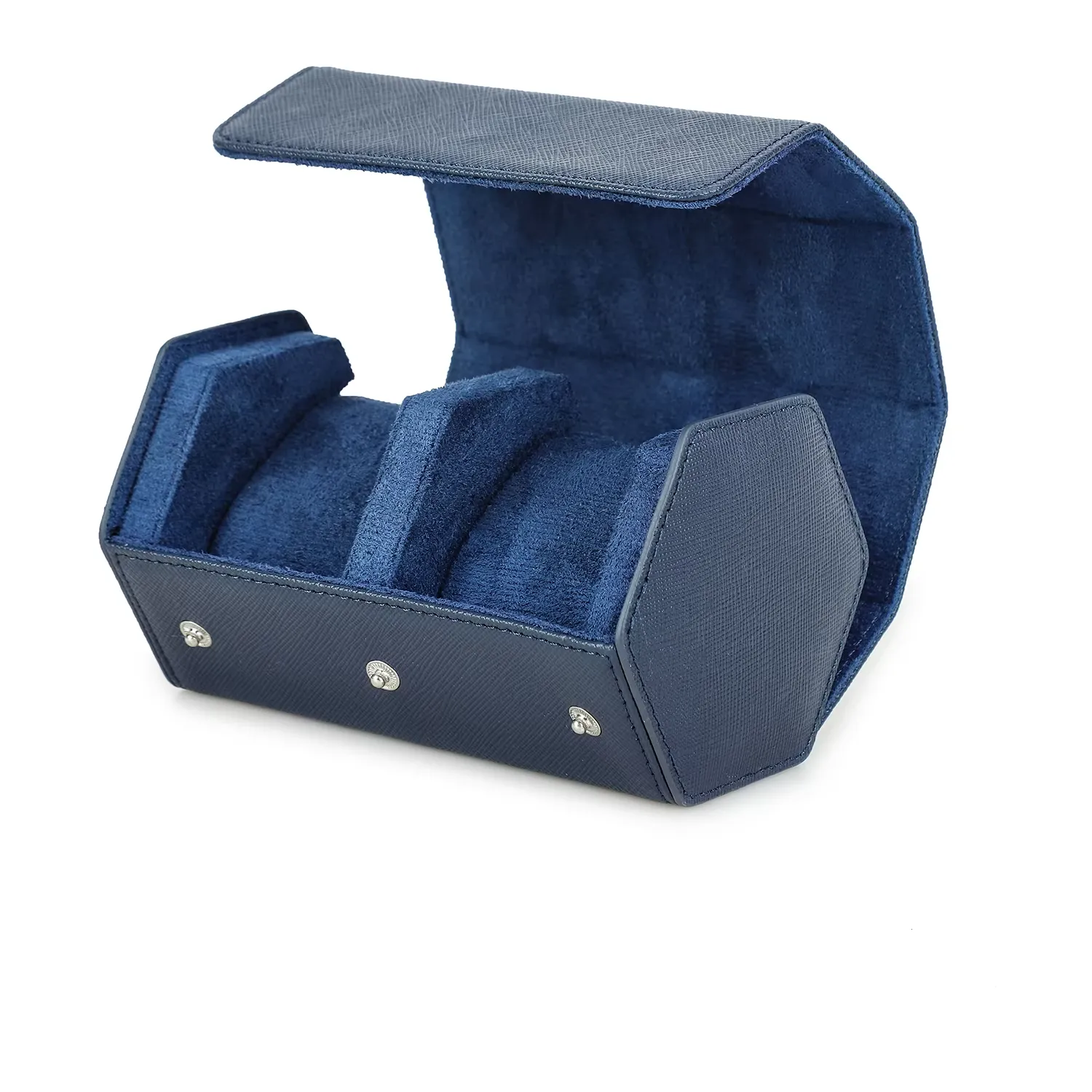 Leather Watch Display Case with Removable Cushions