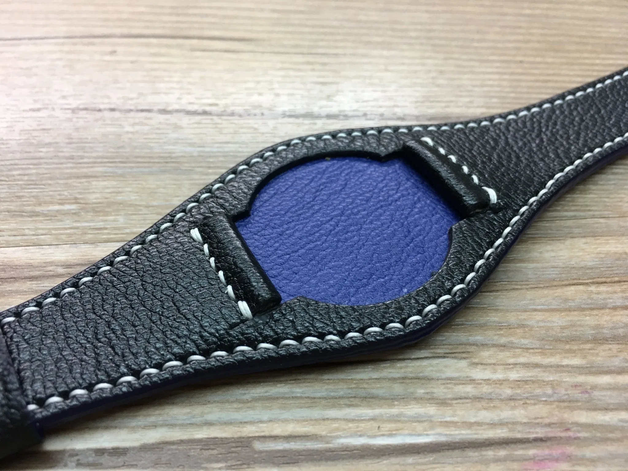 Leather Watch Strap 20mm, Black Leather Watch Band, Leather Cuff Watch Straps, Leather Bund Watch Straps 19mm 18mm 22mm, Christmas Gift Ideas