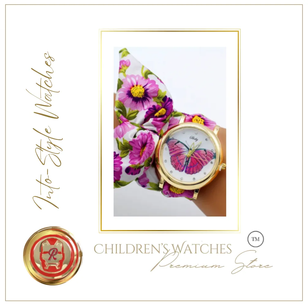 Limited Edition Platinum Designer Watch Summertime Butterfly