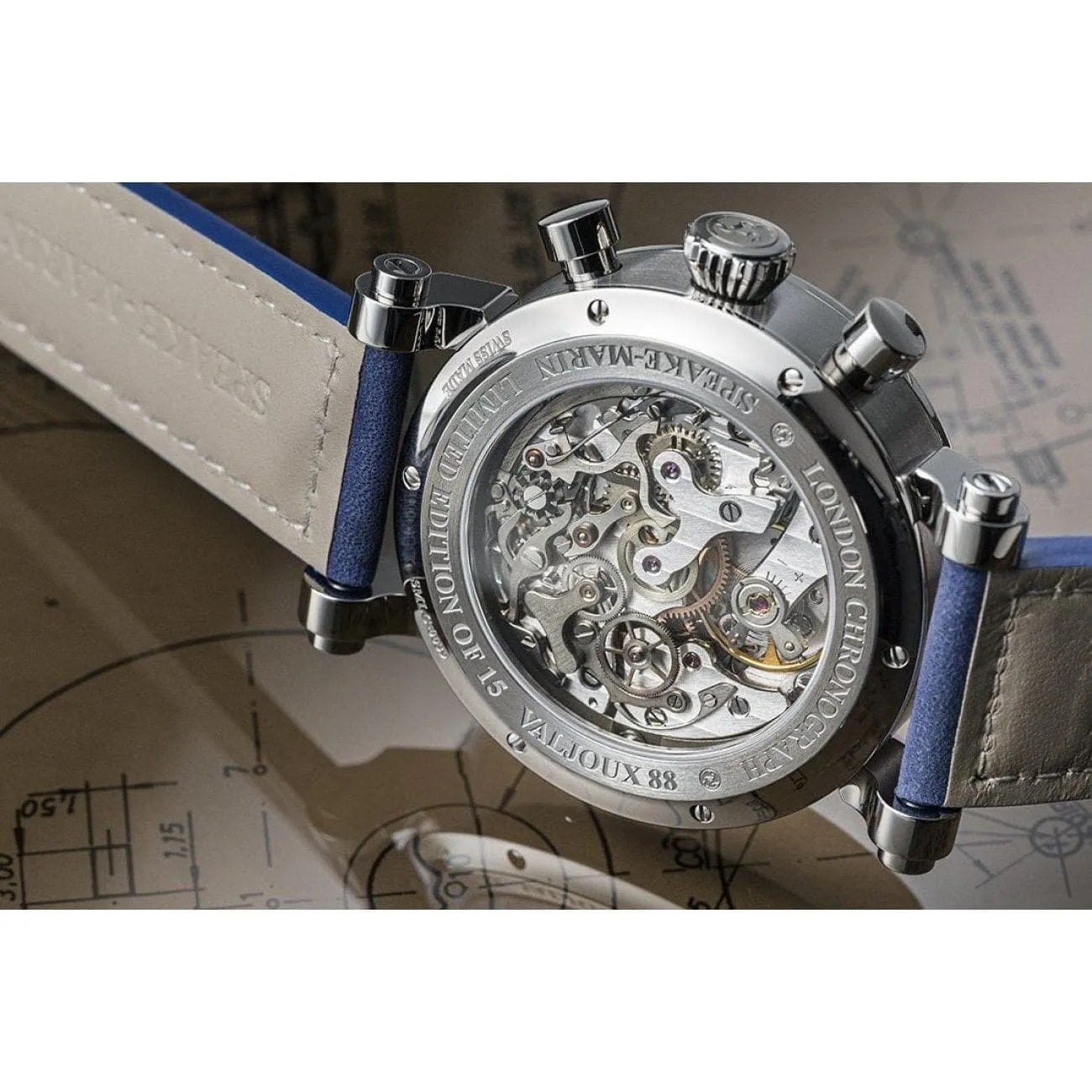 LONDON CHRONOGRAPH TRIPLE DATE - BLUE DIAL