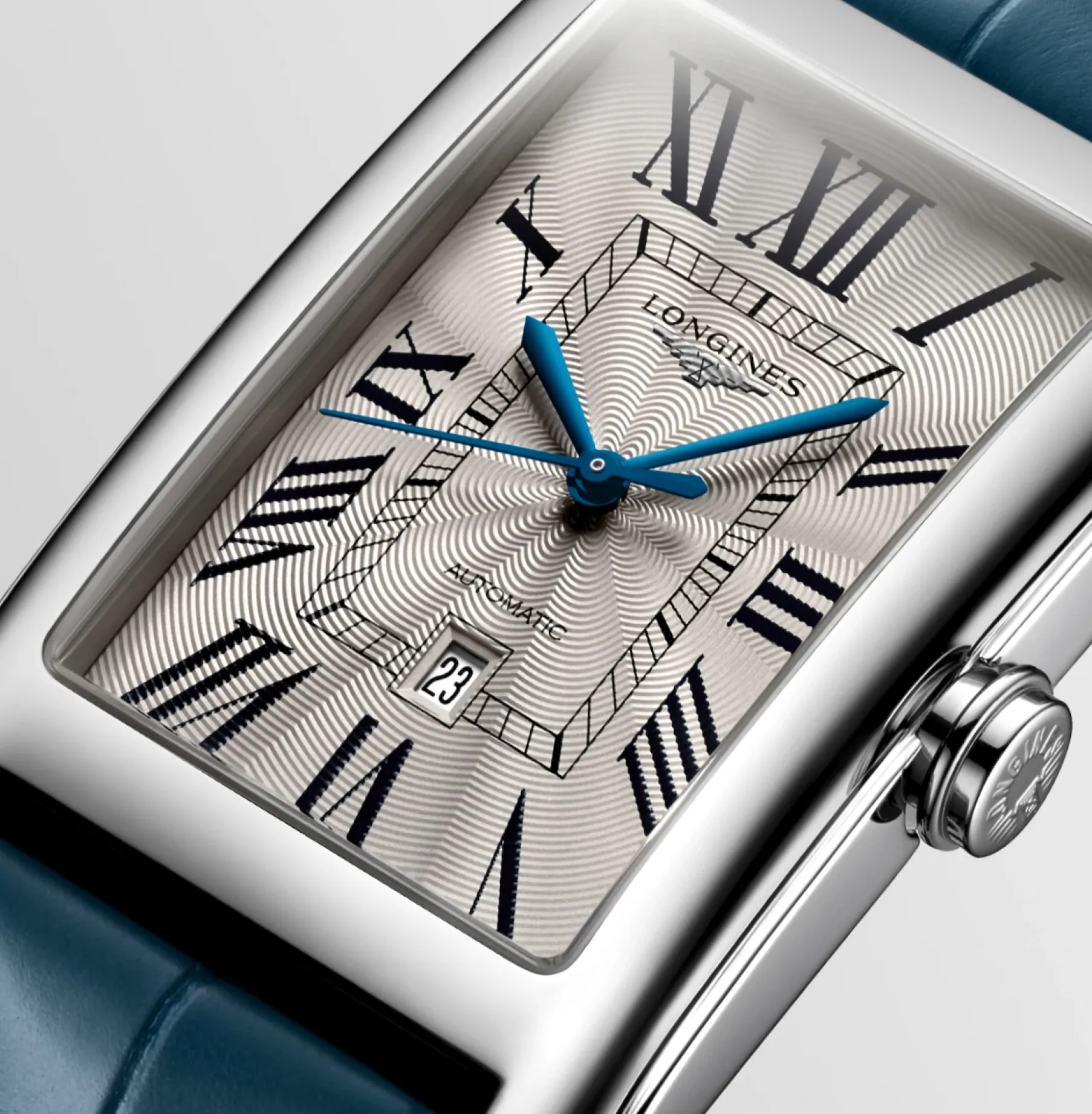 Longines DolceVita Watch with Silver Flinqué Dial