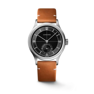 Longines Heritage Classic Sector Dial Brown Strap Men's Watch L28284532