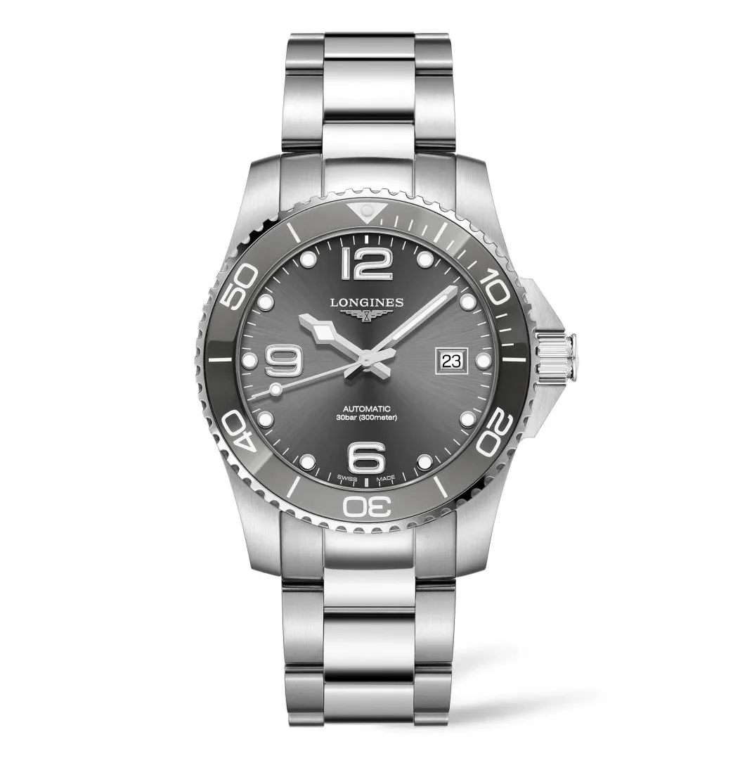 Longines HydroConquest Collection 41mm Sunray Grey Dial Gent's Watch