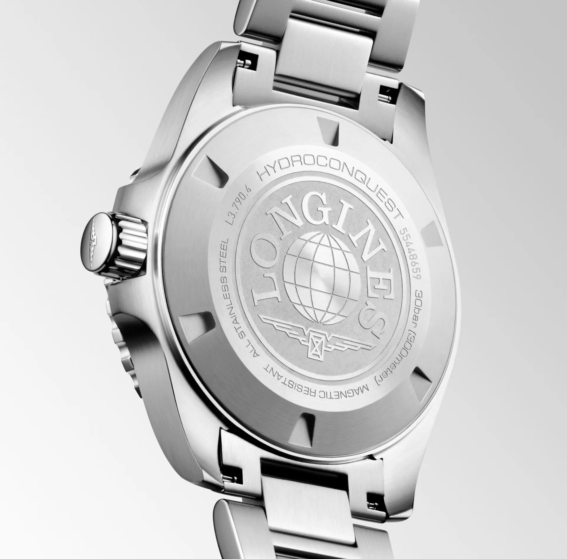 Longines Hydroconquest GMT 41mm Watch with Sunray Brown Dial