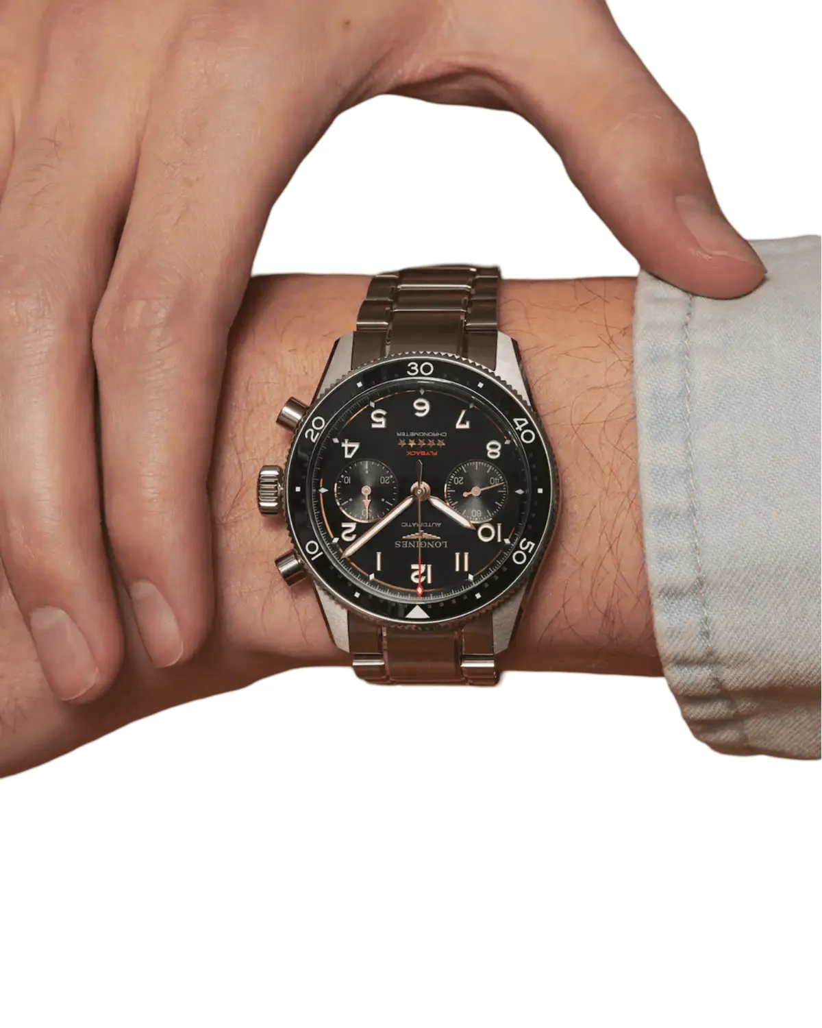 Longines Spirit Flyback Titanium Automatic Men's Watch L38211536