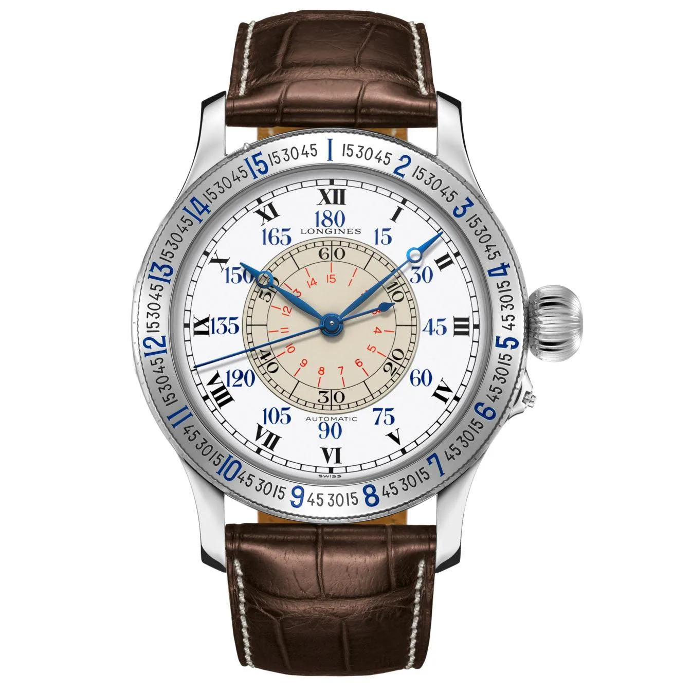 LONGINES WATCH The Lindbergh Hour Angle Watch 47.5mm Automatic White Steel L2.678.4.11.0