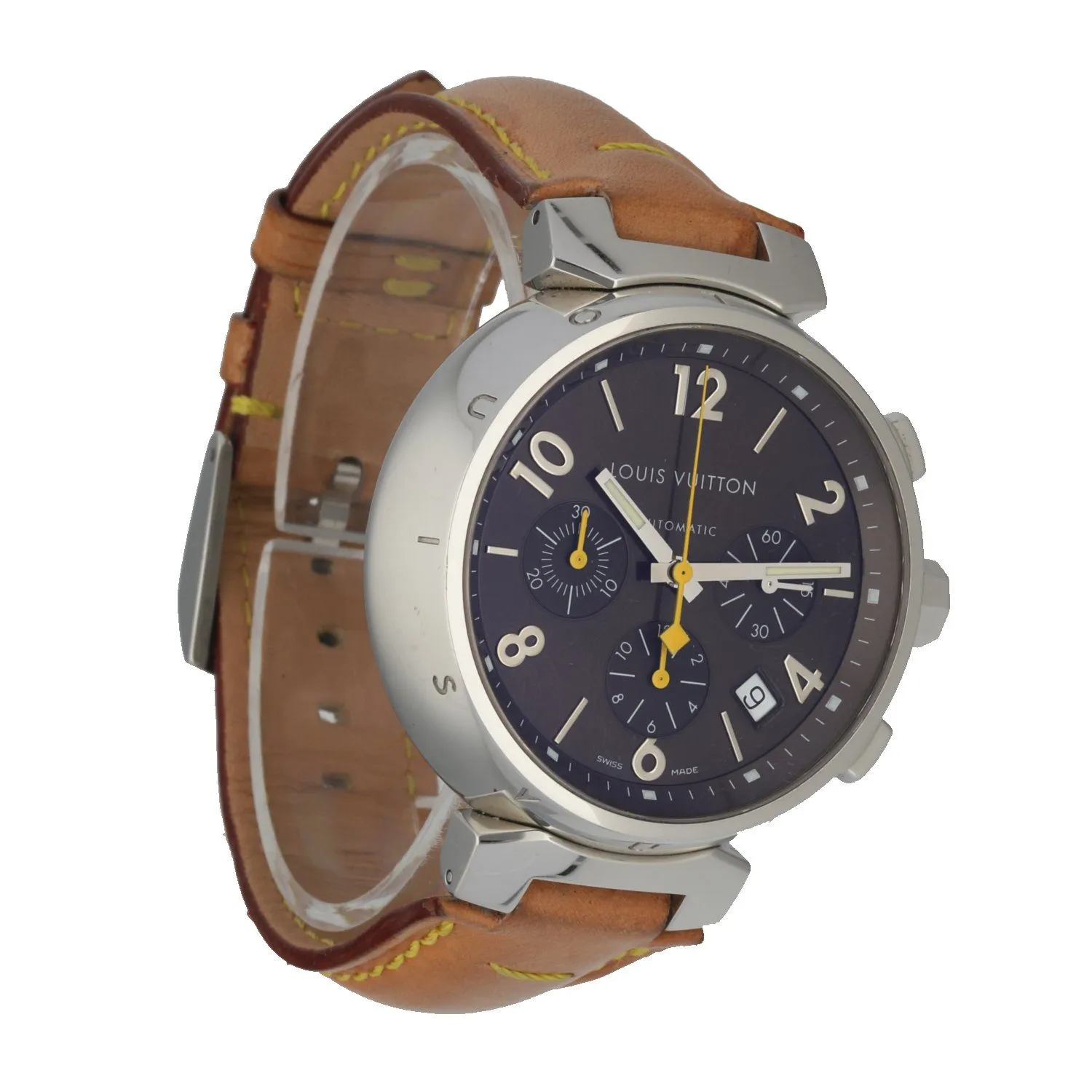 Louis Vuitton Q1121 Chronograph Stainless Steel Automatic Men's Watch