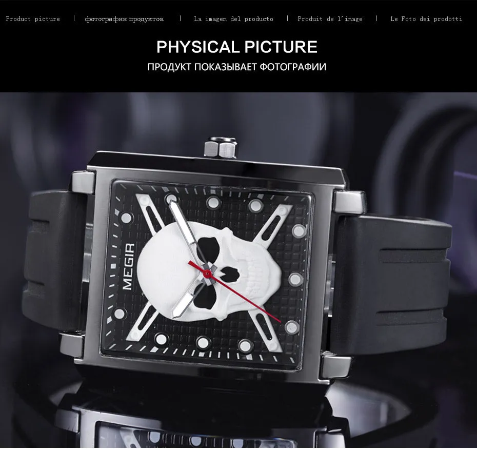 Luminous Skull Watch