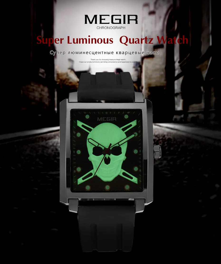 Luminous Skull Watch