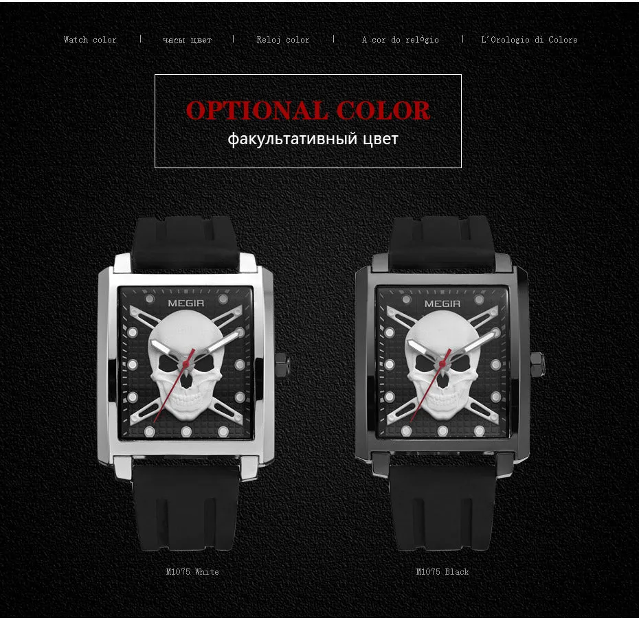 Luminous Skull Watch