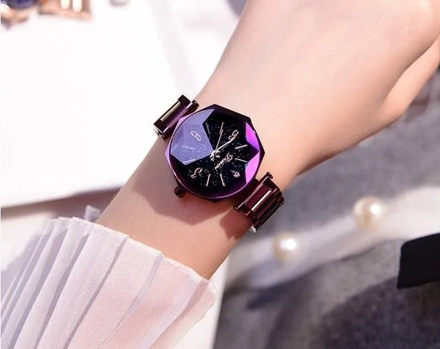 Luxury Clock Stainless Steel Women's Wristwatches