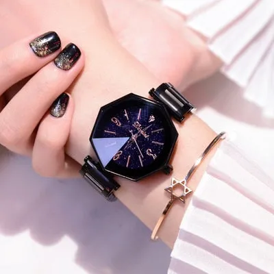 Luxury Clock Stainless Steel Women's Wristwatches