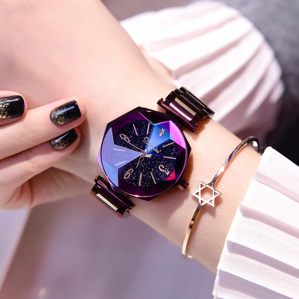 Luxury Clock Stainless Steel Women's Wristwatches