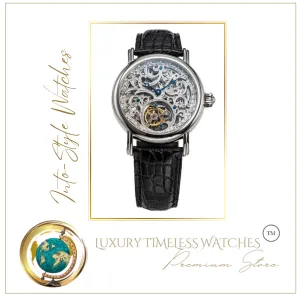 Luxury Tourbillion 12 Diamond Designer Watch