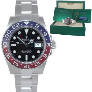March 2022 NEW PAPERS Rolex 126710 GMT Master PEPSI Blue Ceramic Oyster Watch