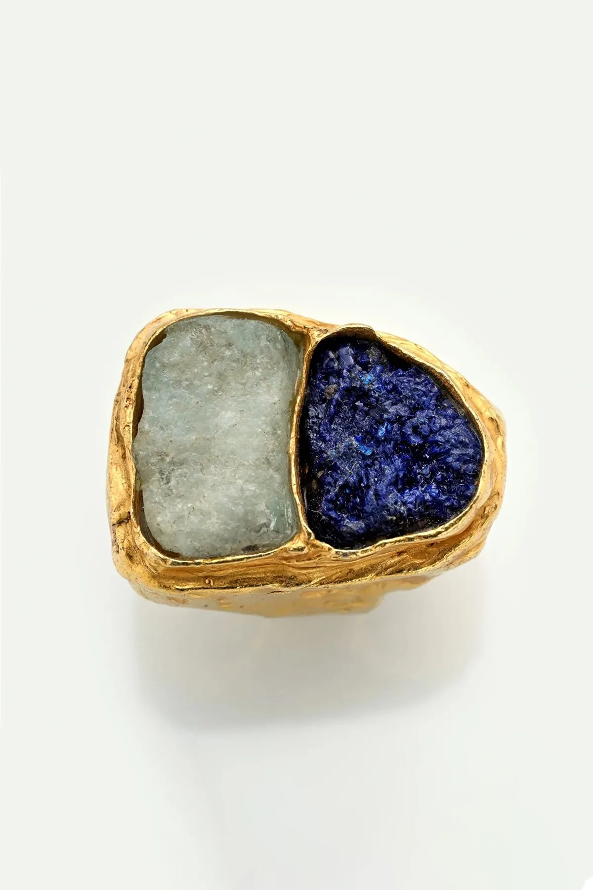 MARIE-ALEXANDRINE YVERNAULT | ZÉTA AQUARMARINE/AZURITE RING