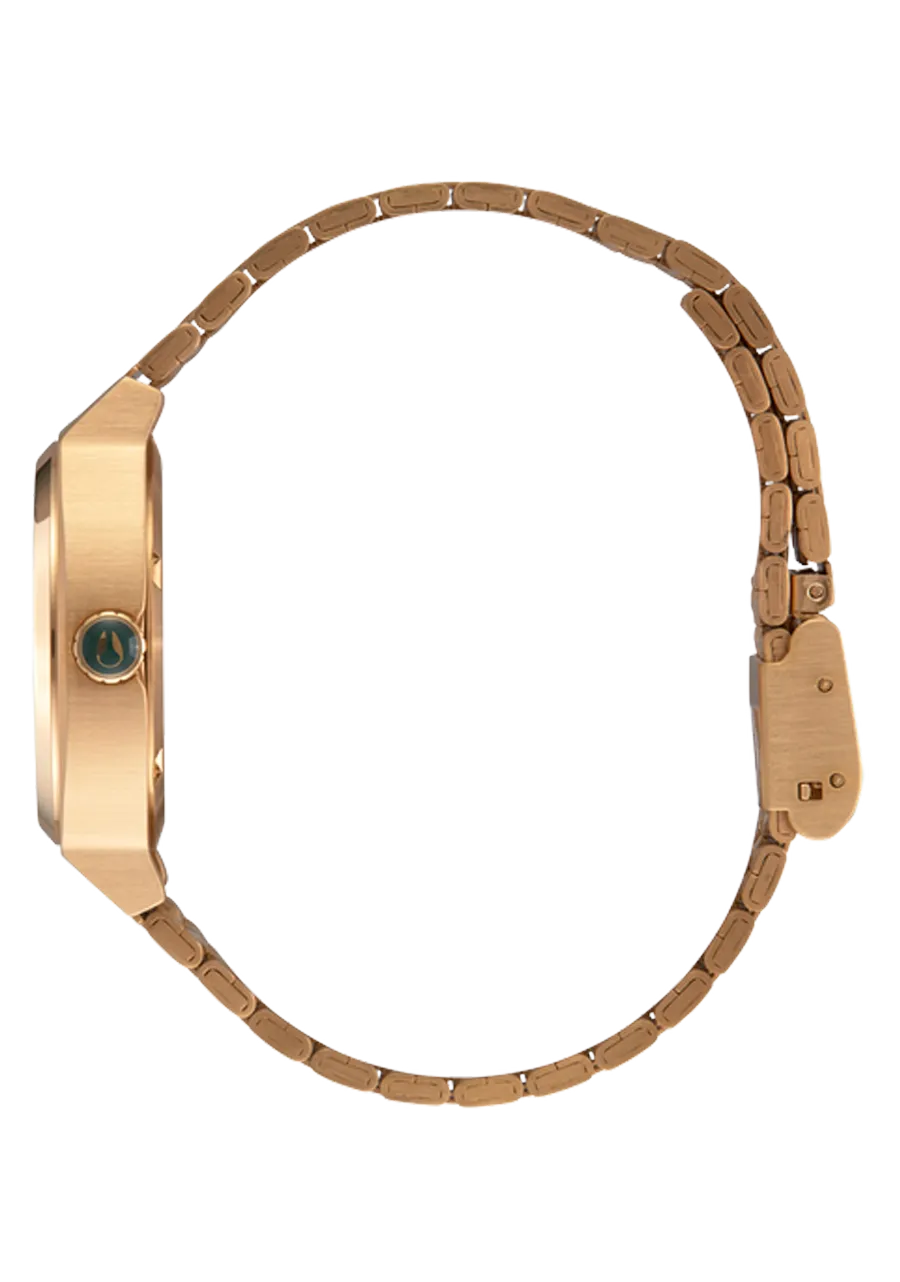 Medium Time Teller - Gold / Green Sunray
