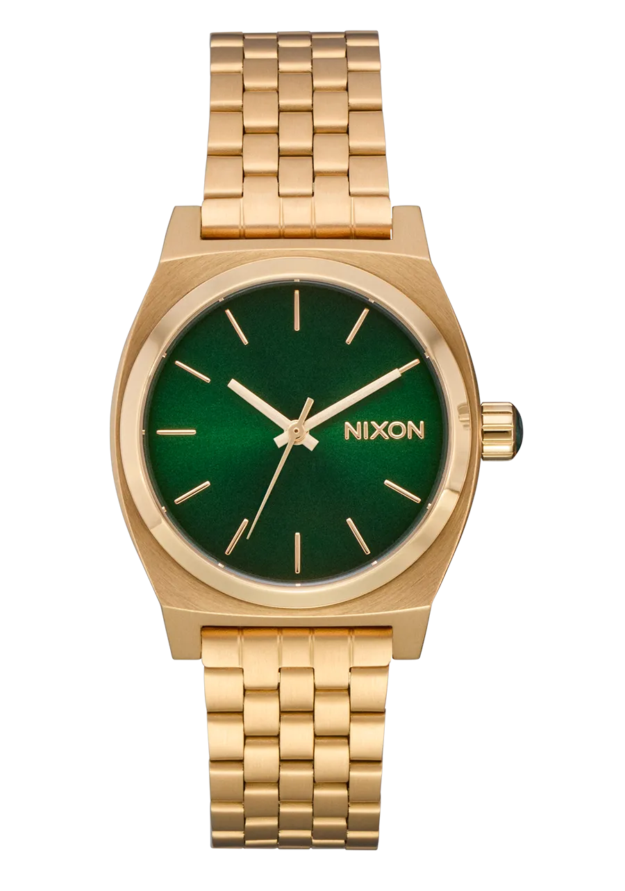 Medium Time Teller - Gold / Green Sunray