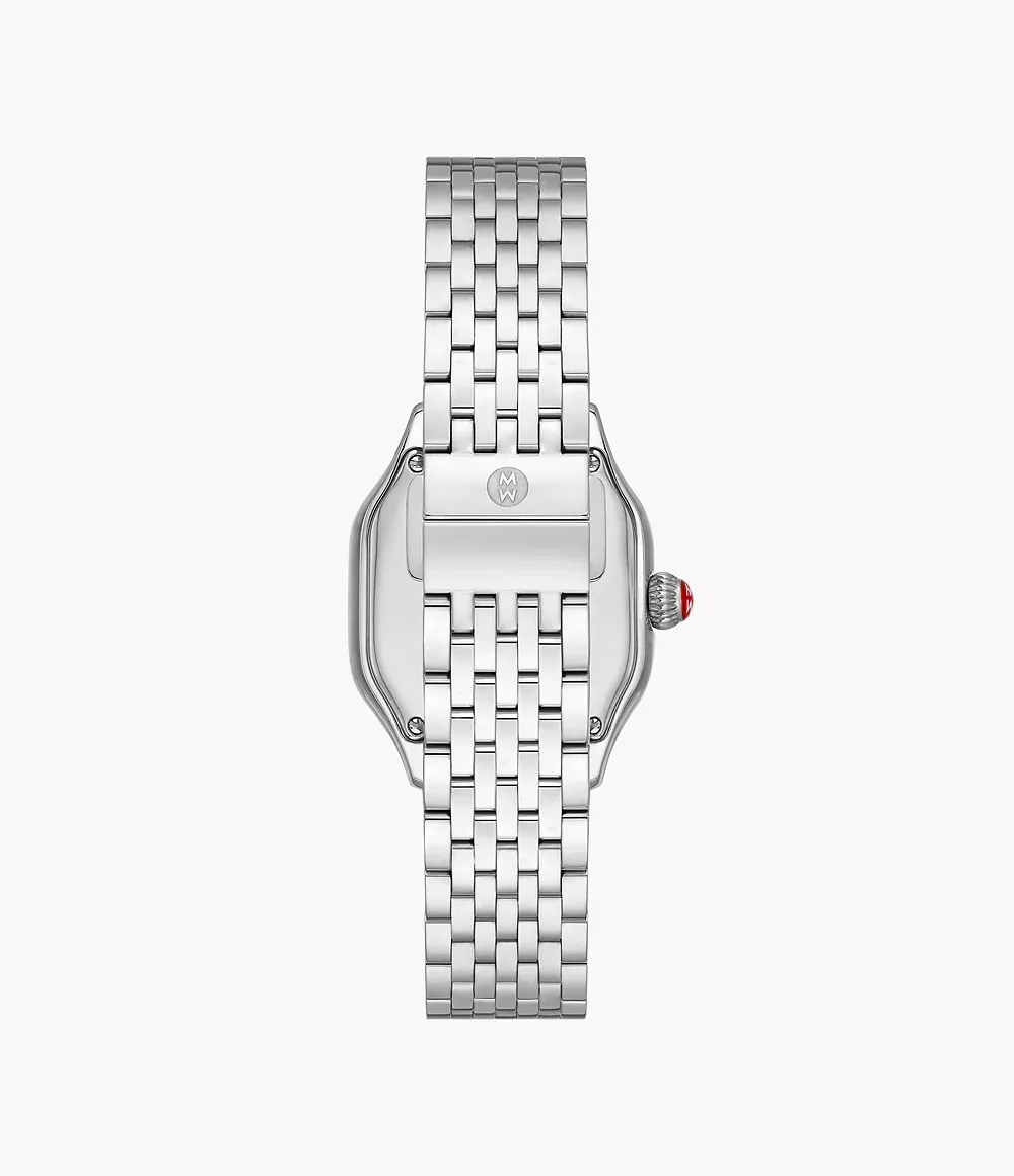 Meggie Stainless Steel Diamond Dial Watch