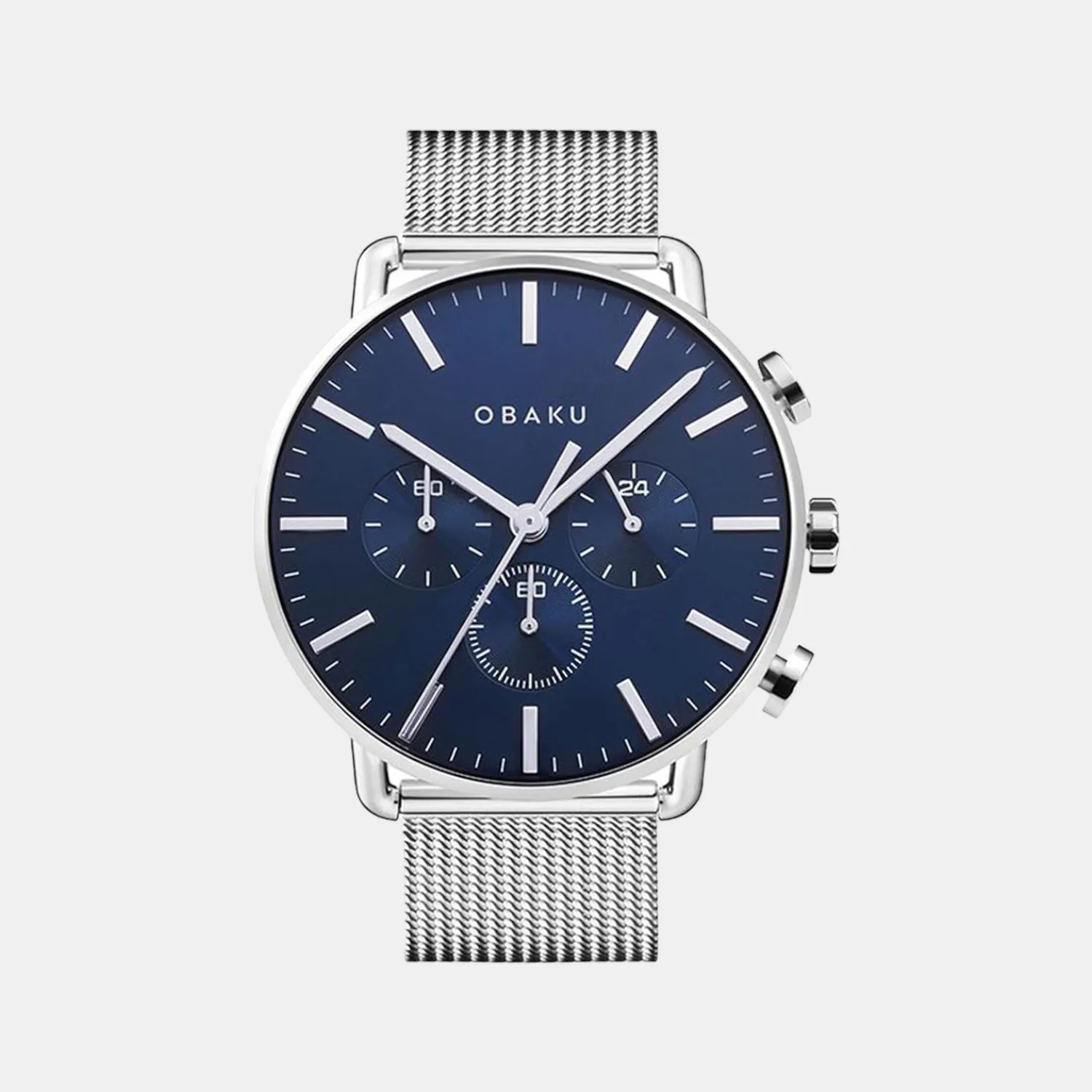 Men Blue Stainless Steel Chronograph Watch V232GCCLMC