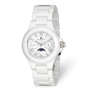 Men Charles Hubert White Ceramic Watch