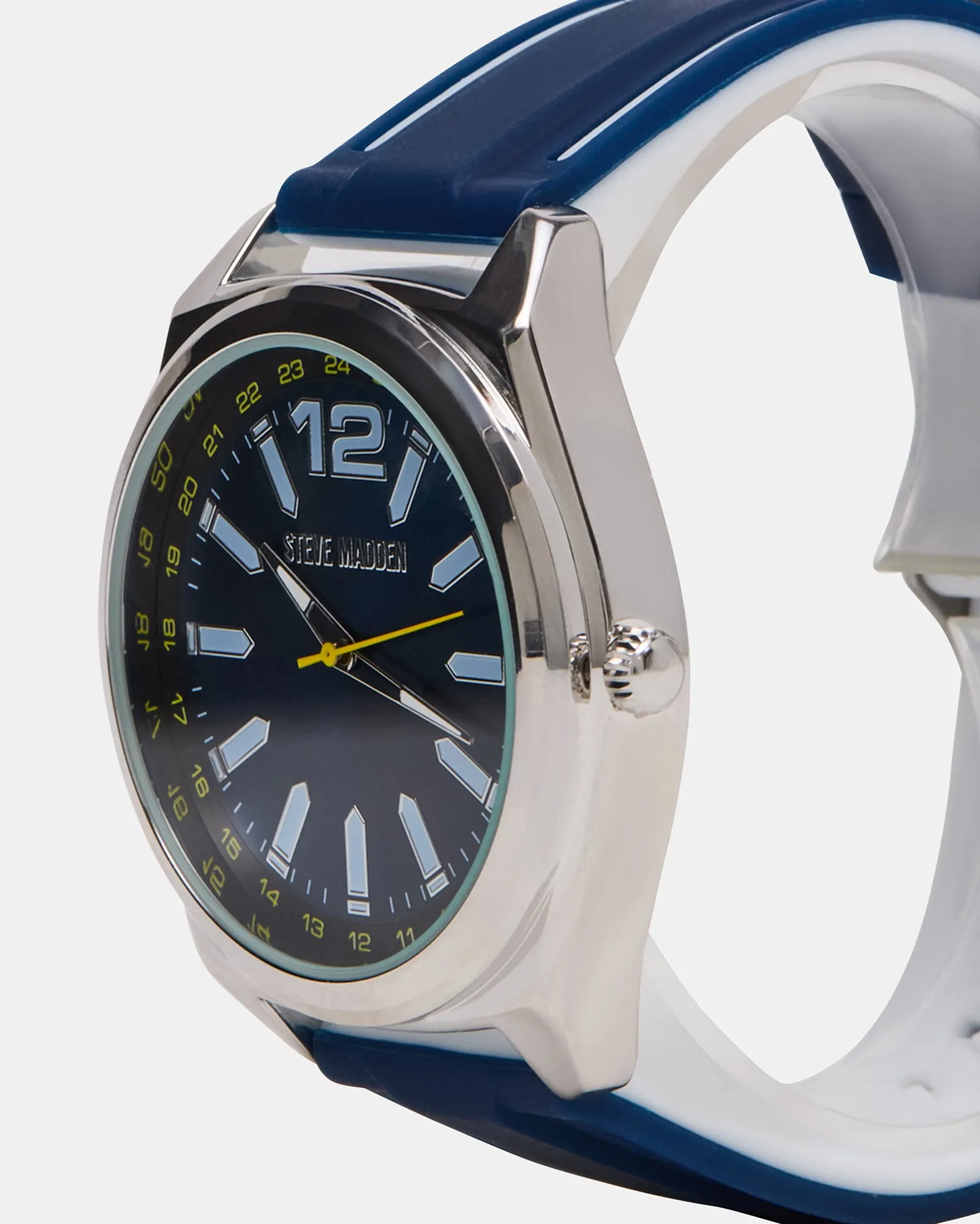 MEN'S SILICONE WATCH BLUE/WHITE