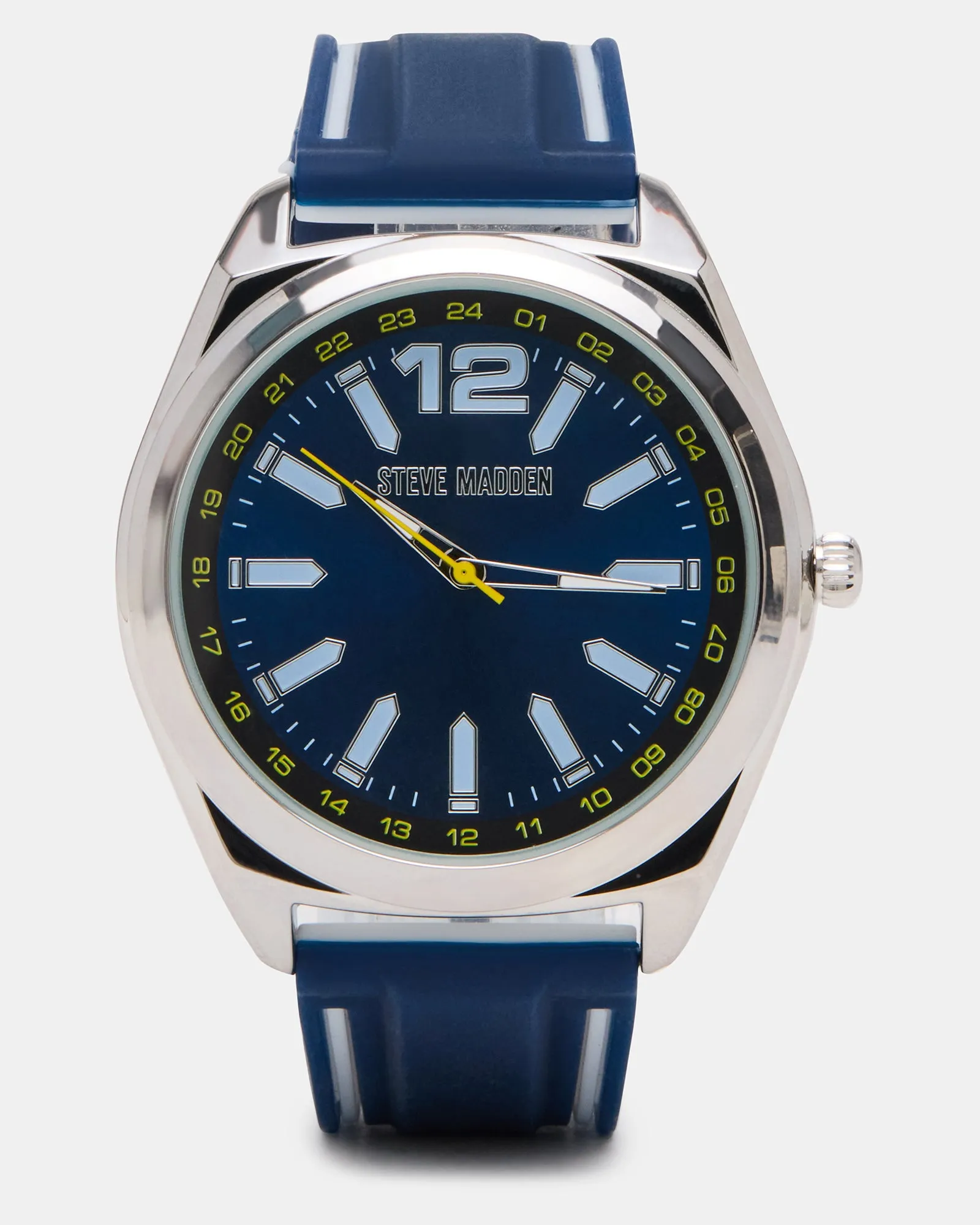 MEN'S SILICONE WATCH BLUE/WHITE